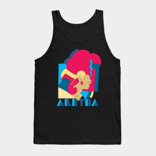 Aretha vecktor rainbow Tank Top